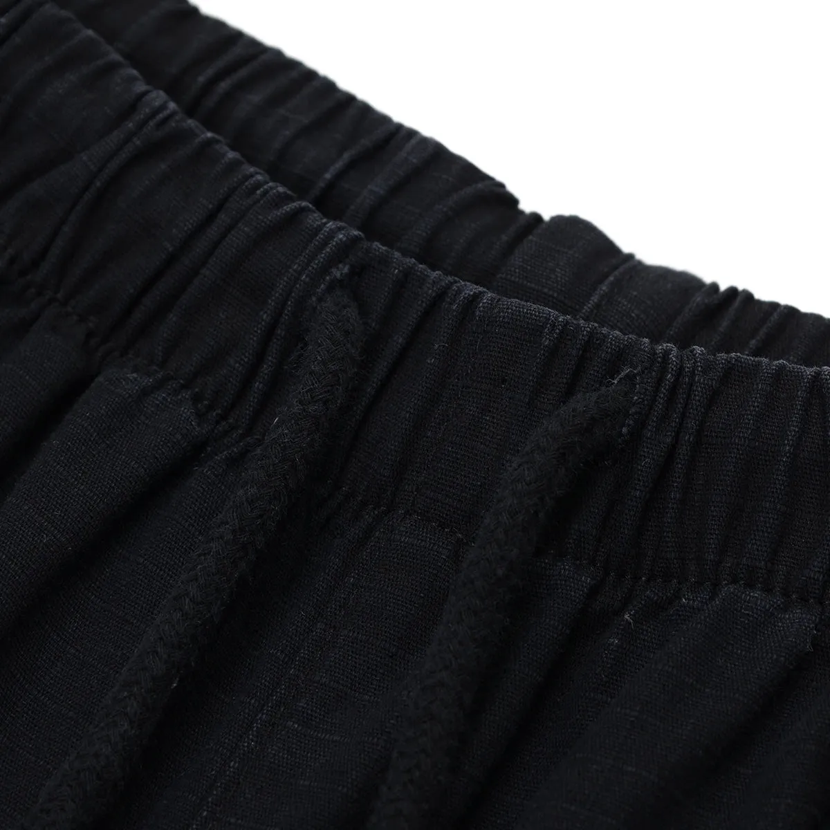 Raw Edge Patchwork Short Pants