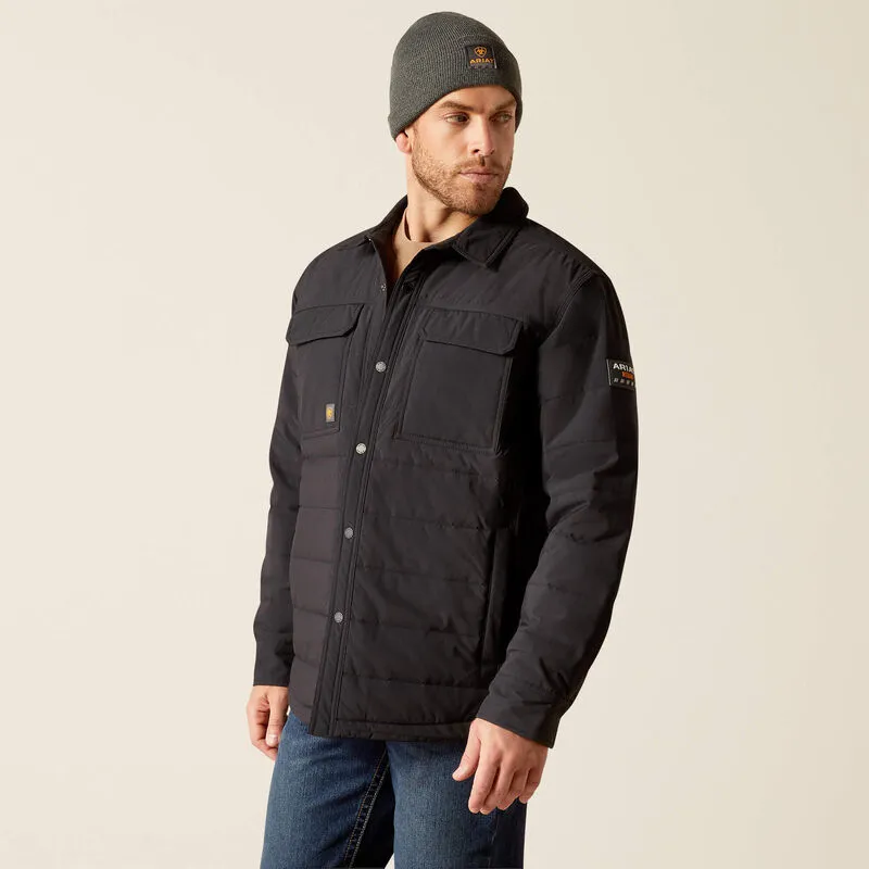 Rebar Cordura Ripstop Insulated Shirt Jacket - Black - 10052120