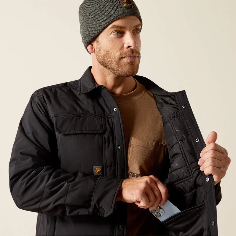 Rebar Cordura Ripstop Insulated Shirt Jacket - Black - 10052120