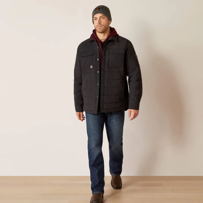 Rebar Cordura Ripstop Insulated Shirt Jacket - Black - 10052120