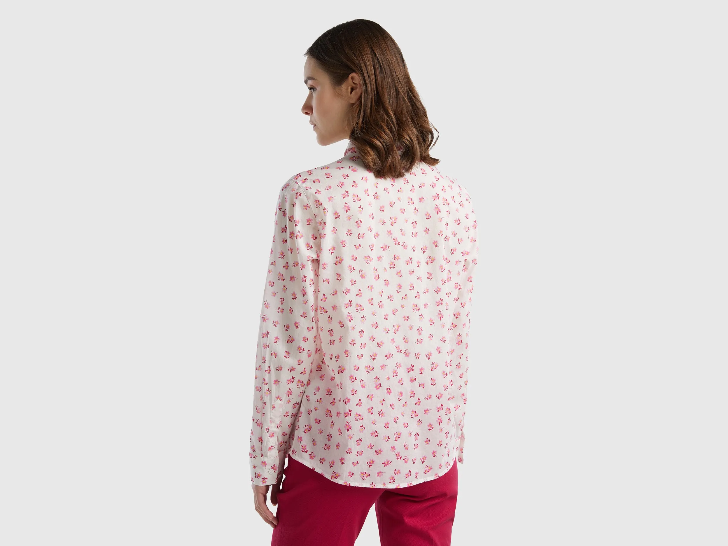 Regular Fit Collared Neck Printed Shirt