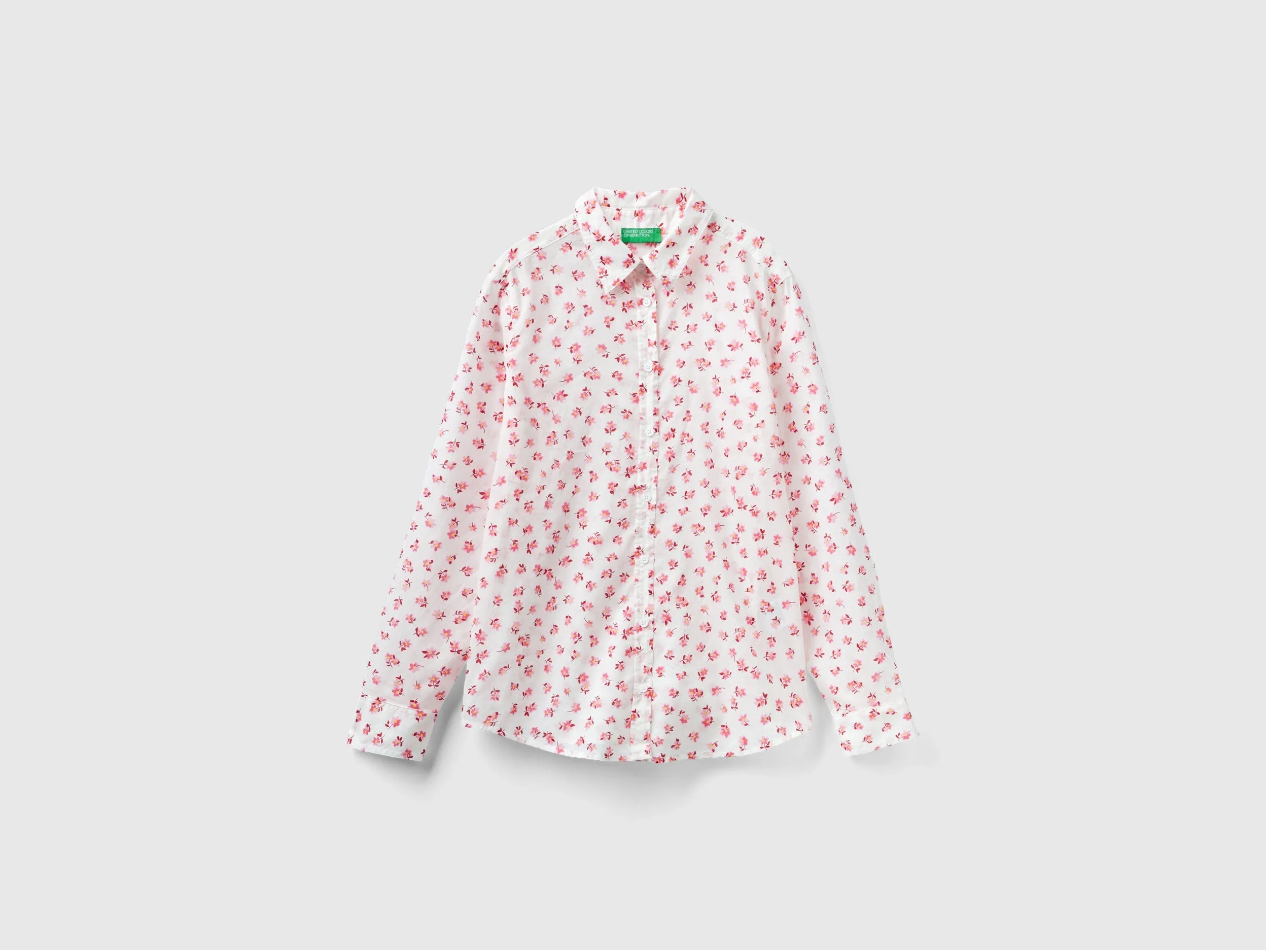Regular Fit Collared Neck Printed Shirt