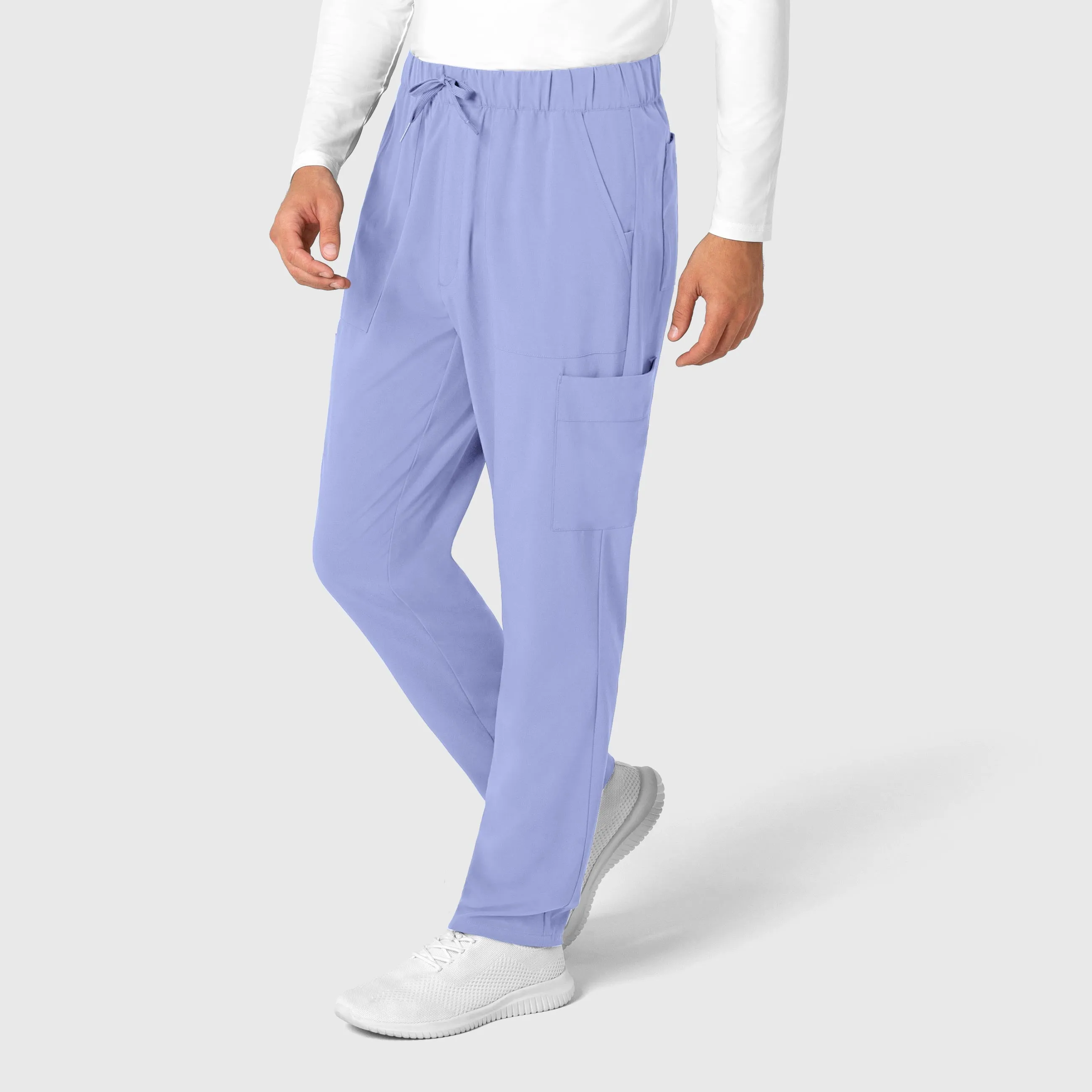 RENEW 5834 Men's Tapered Scrub Pants Ceil Blue