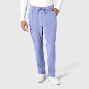 RENEW 5834 Men's Tapered Scrub Pants Ceil Blue