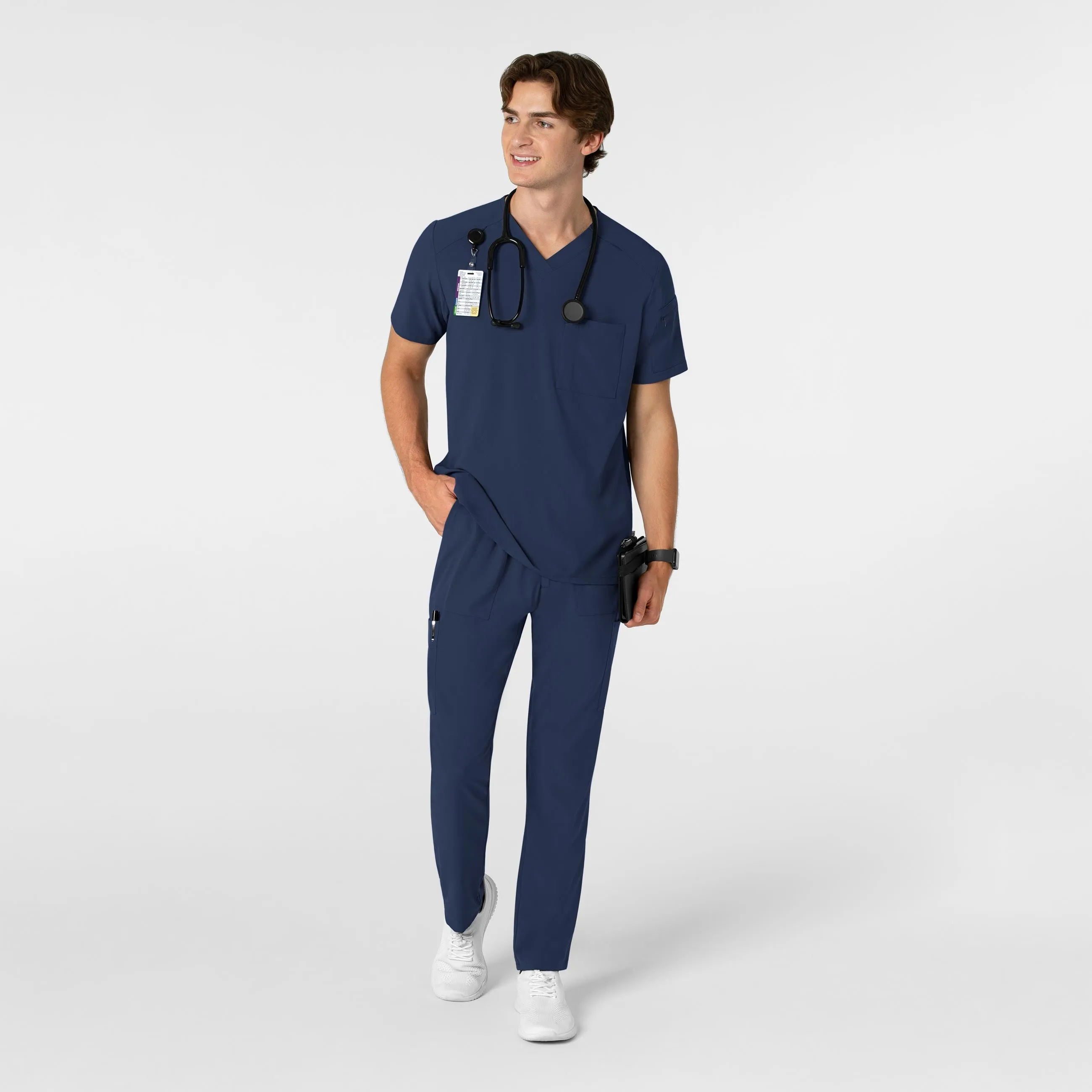 RENEW 5834 Men's Tapered Scrub Pants Navy