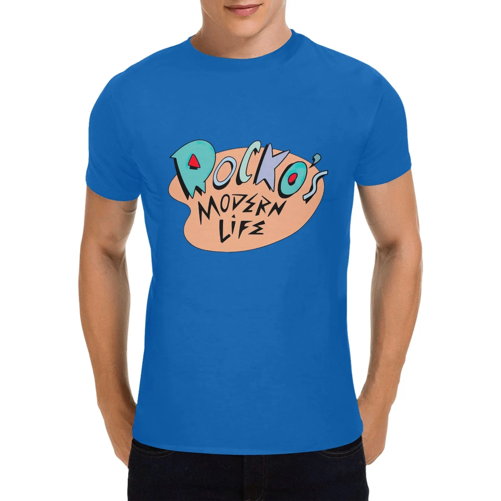 Rocko's Modern Life Print Men's T-shirt 100% Cotton