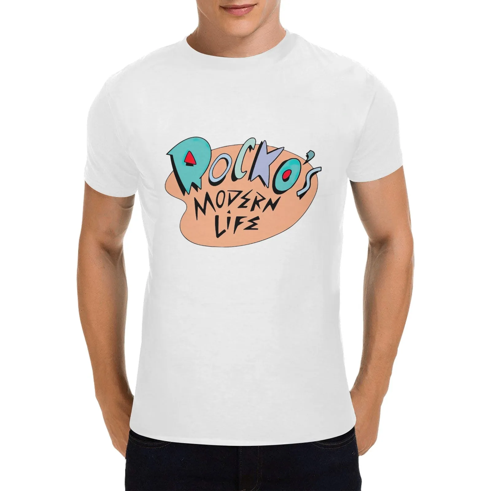 Rocko's Modern Life Print Men's T-shirt 100% Cotton