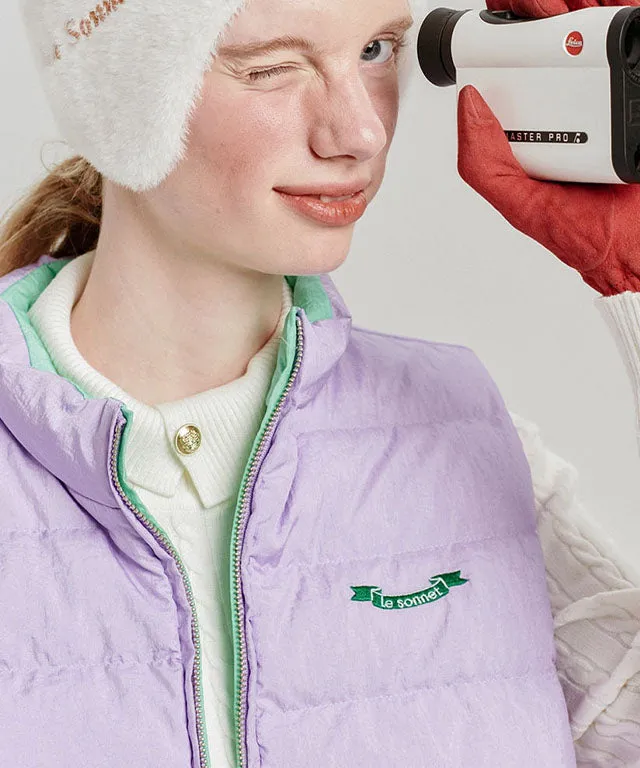 [SAMPLE SALE]LE SONNET Goose Double Vest - Lavender (Mint)
