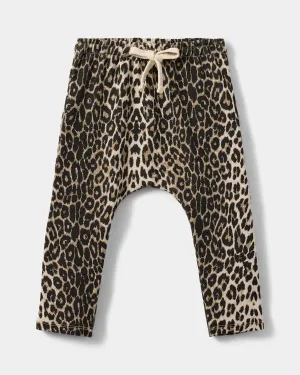 SARAHSB TROUSERS - Light brown leopard
