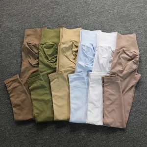 Seamless High Waist Yoga Pants for Women - Ruched Butt Lifting Gym Leggings