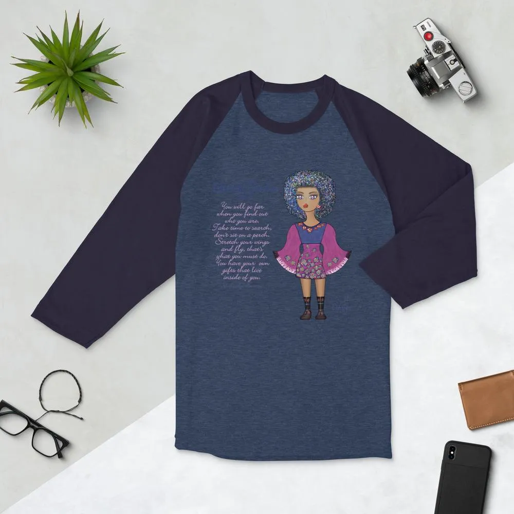 Shygo 3/4 sleeve raglan shirt