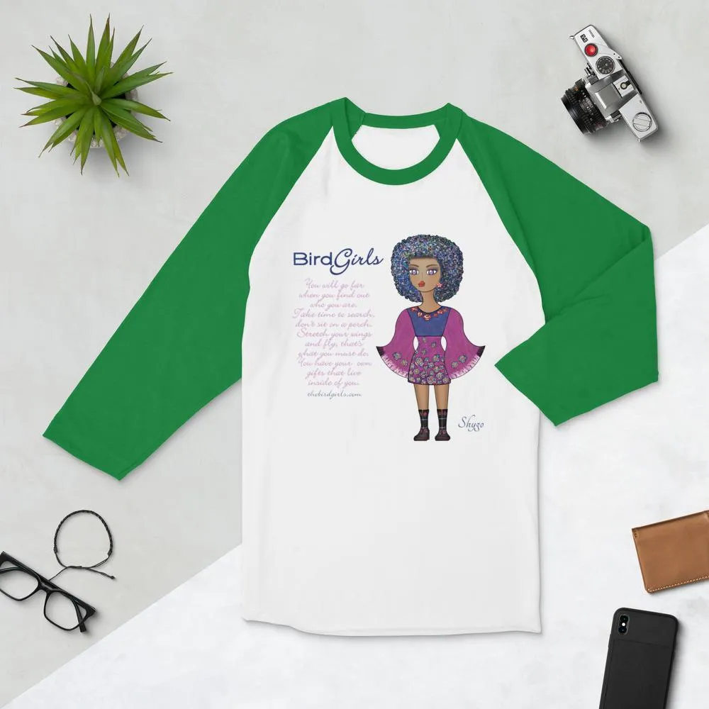 Shygo 3/4 sleeve raglan shirt