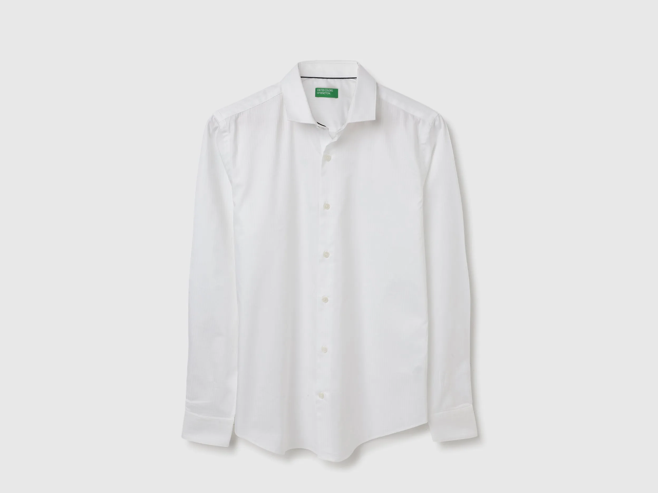 Slim Fit Cut Away Striped Shirts