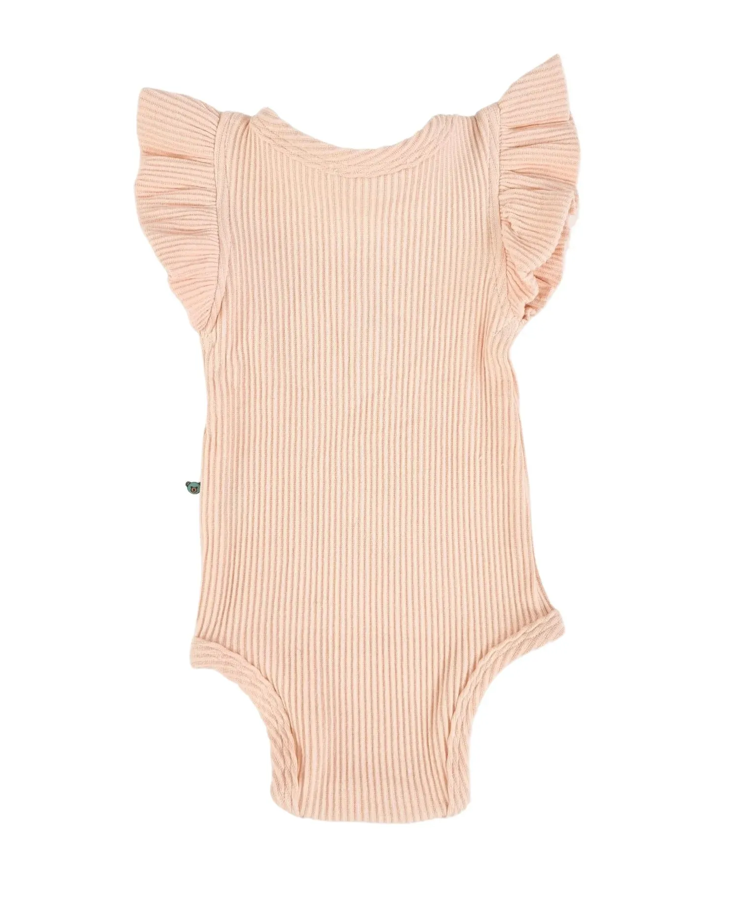 Snooky Bear - Frilly Short Sleeve Bodysuit | Peach