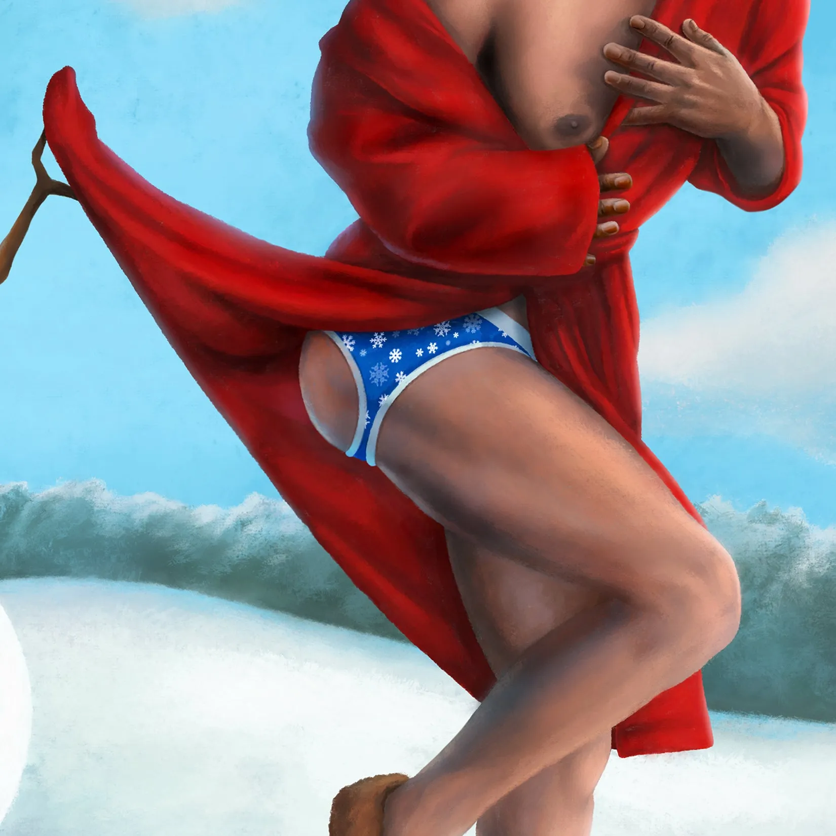 Snowman Surprise print