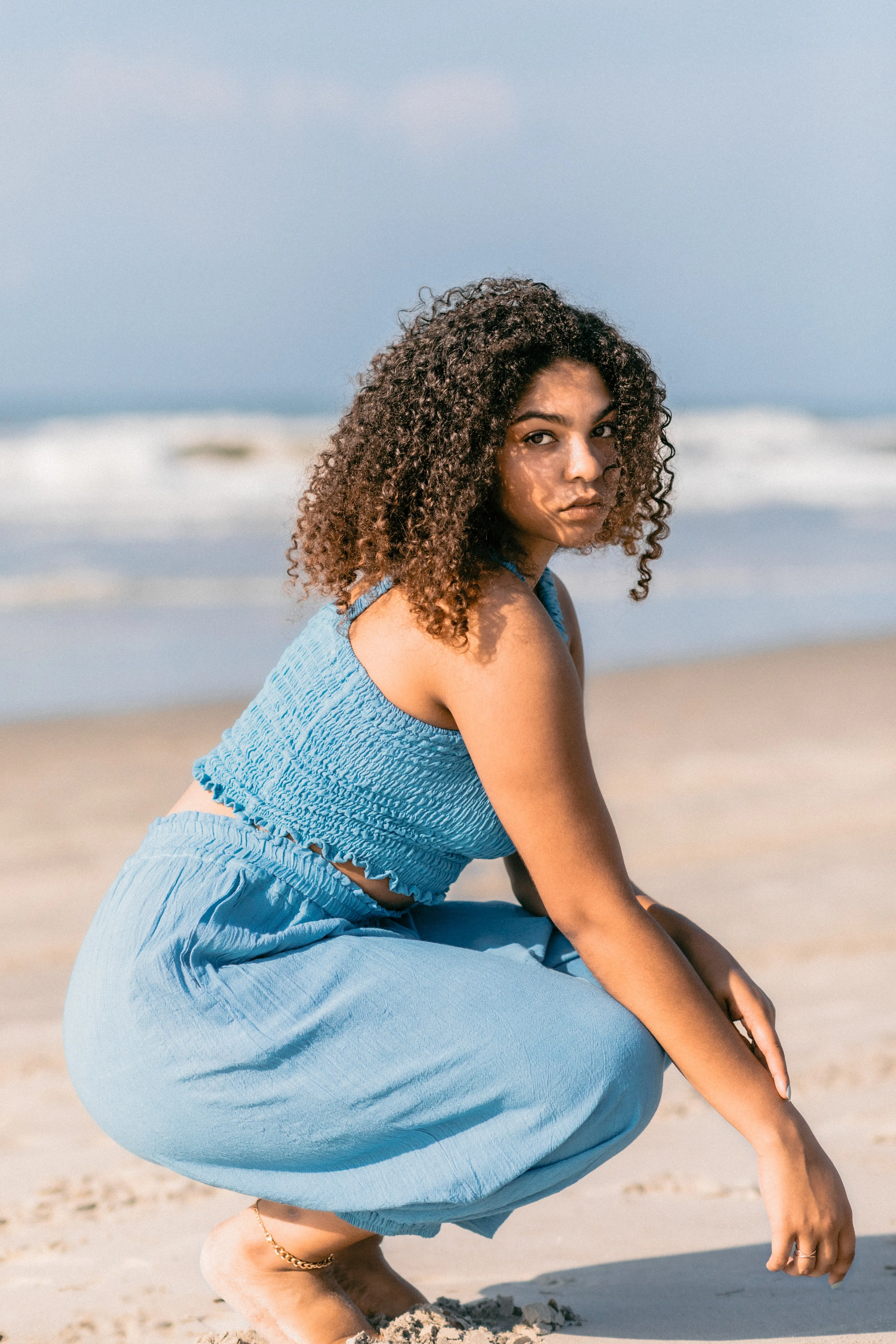 Sol Crop Top - Cielo