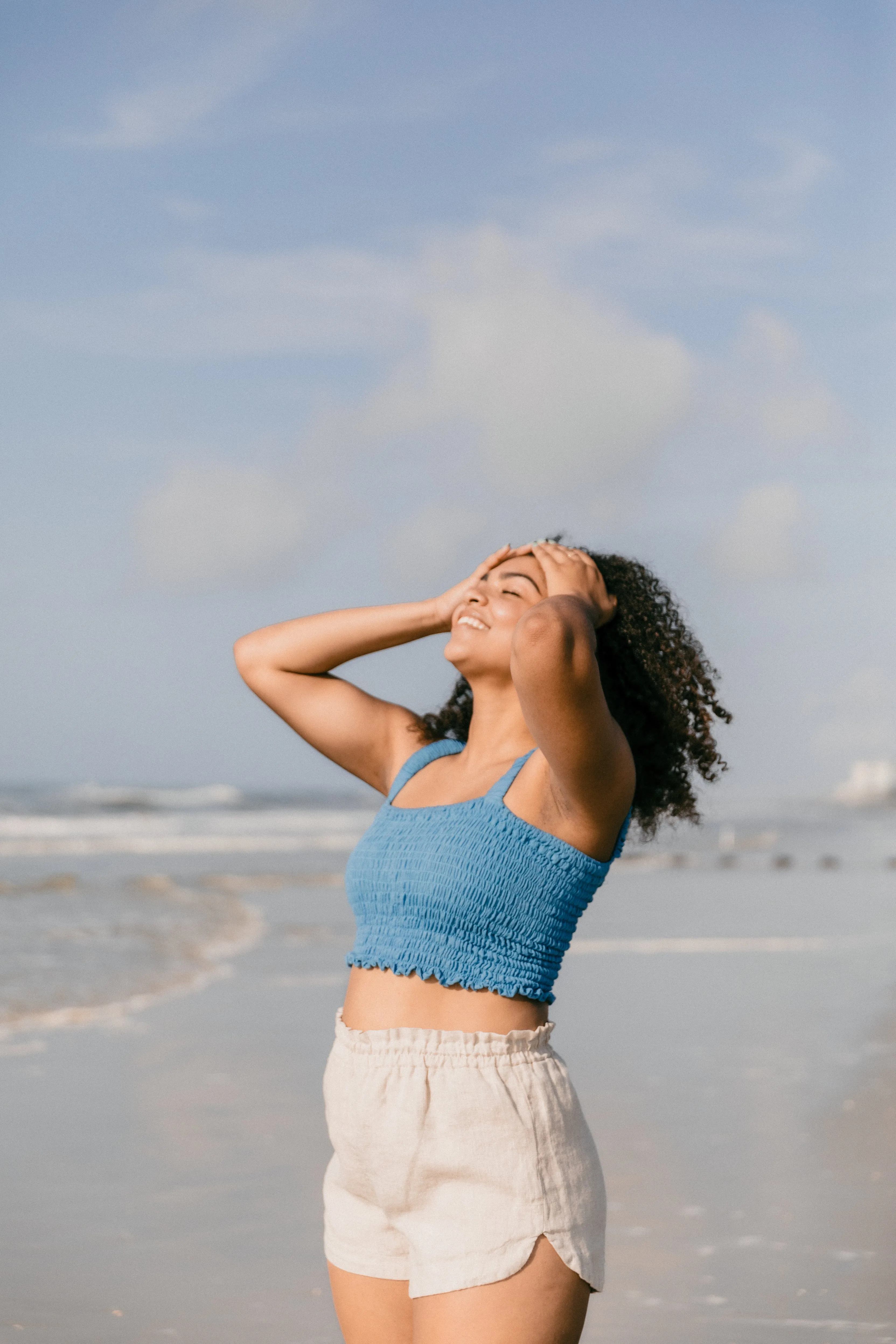 Sol Crop Top - Cielo