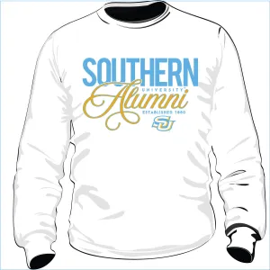 SOUTHERN University. | Super FANCY ALUMNI White Unisex Sweatshirt (**)