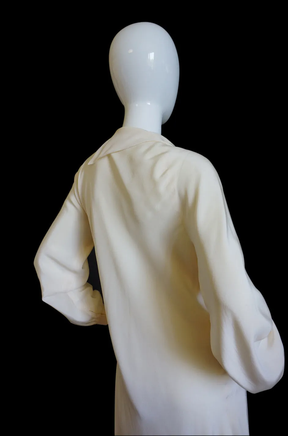 Spring 1977 Spiral Cut Halston Silk Dress
