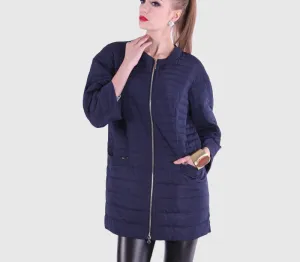 Spring Jacket Women Ultra Light Down Medium-long Plus Size Jacket Female With Large 12-262