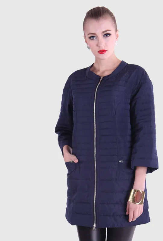 Spring Jacket Women Ultra Light Down Medium-long Plus Size Jacket Female With Large 12-262