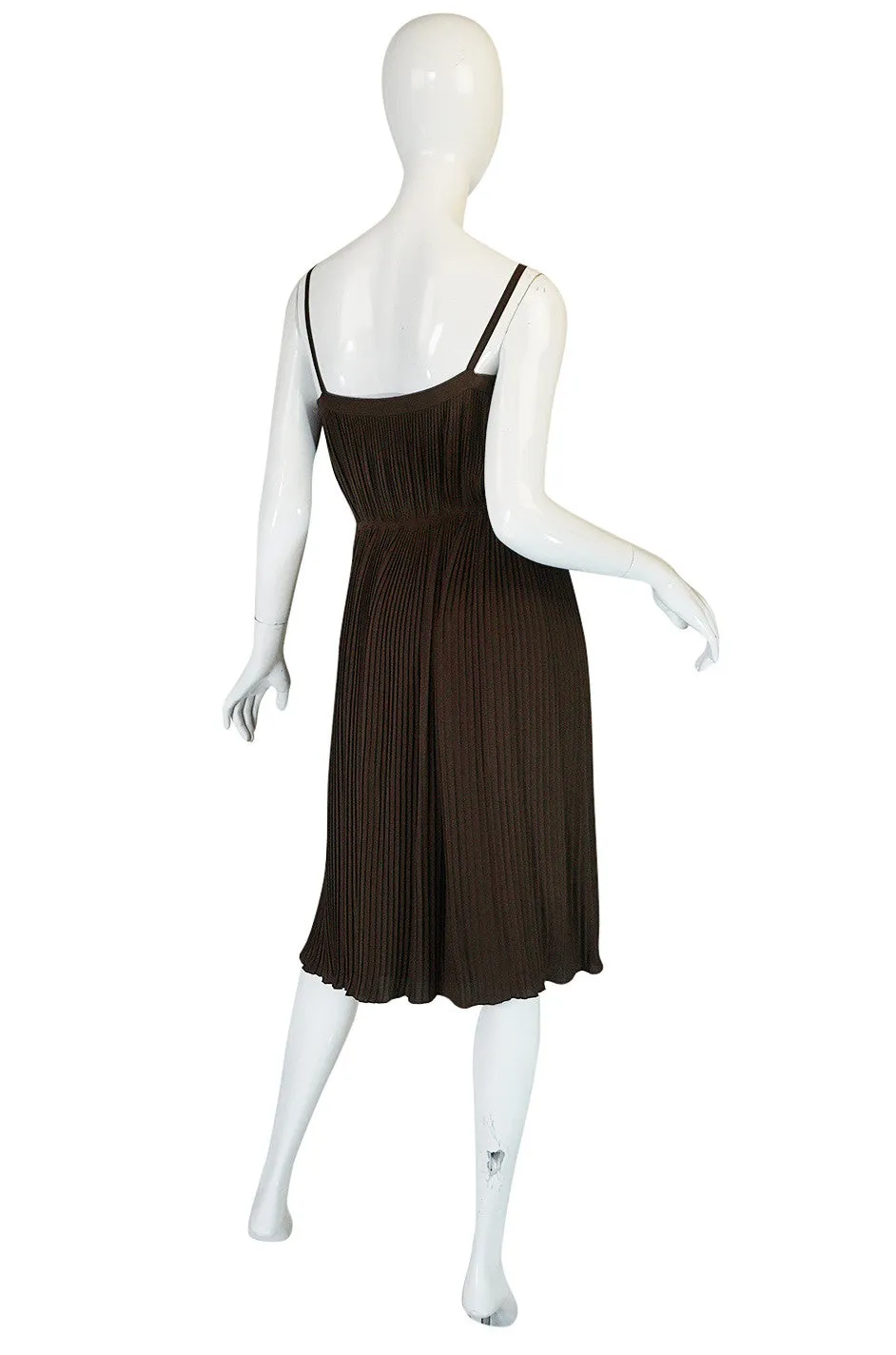 S/S 1976 Christian Dior Haute Couture Pleated Silk Dress Set