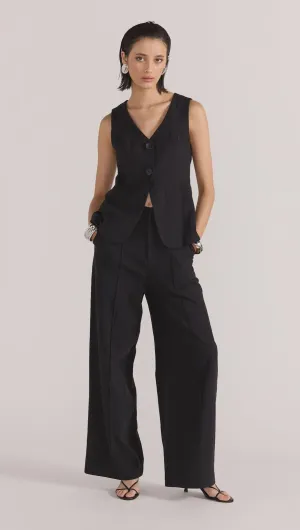 Staple The Label Athena Linen Pants - Black