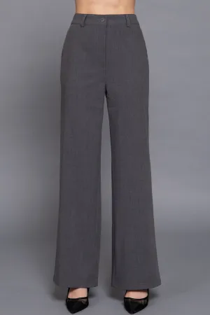 Straight-Leg Woven Pants Back Elastic Detail One Button Closure ZP14216C28 $12Each