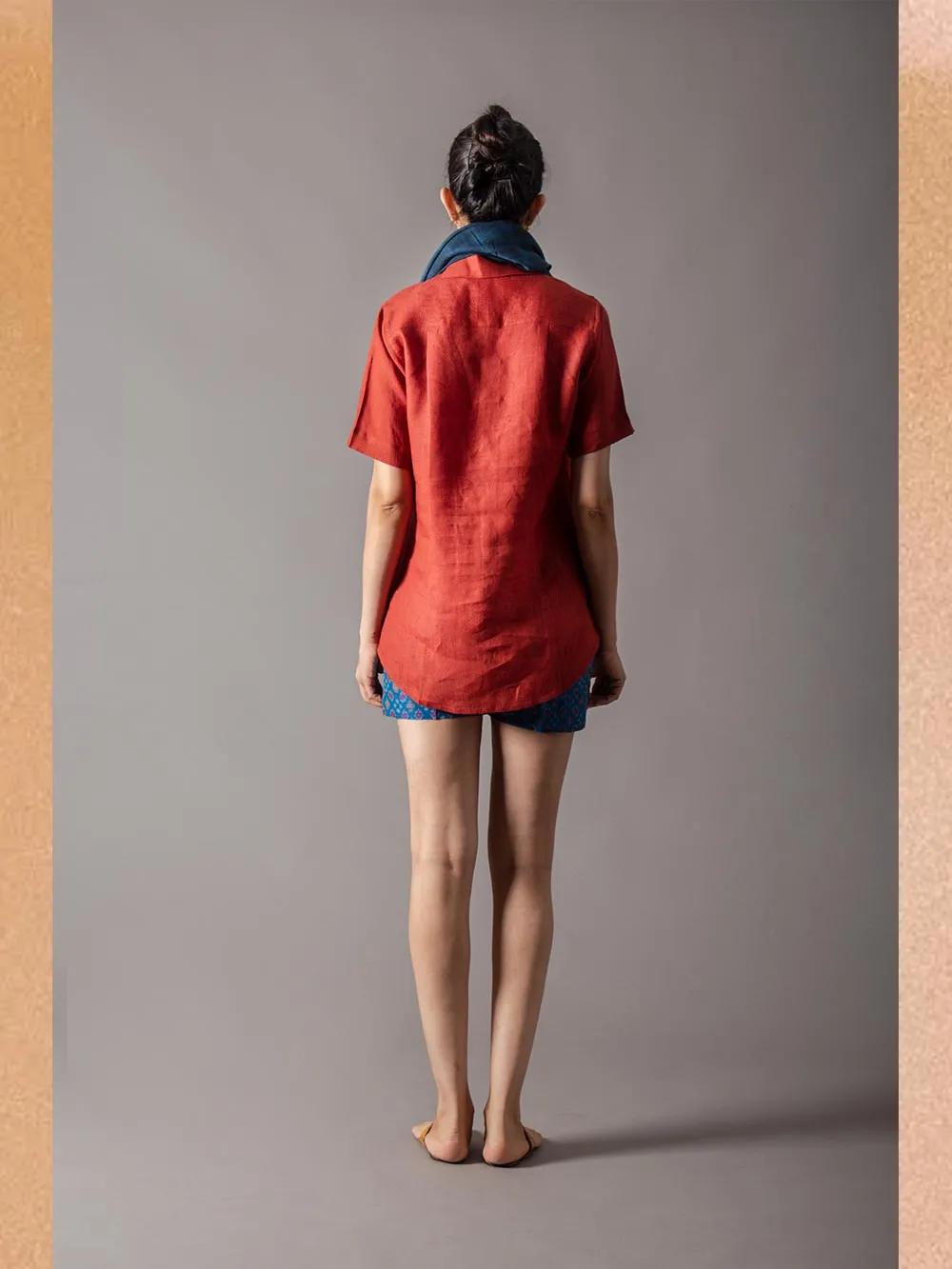 SUKETDHIR   I   SD Bush Shirt | Linen | Rust