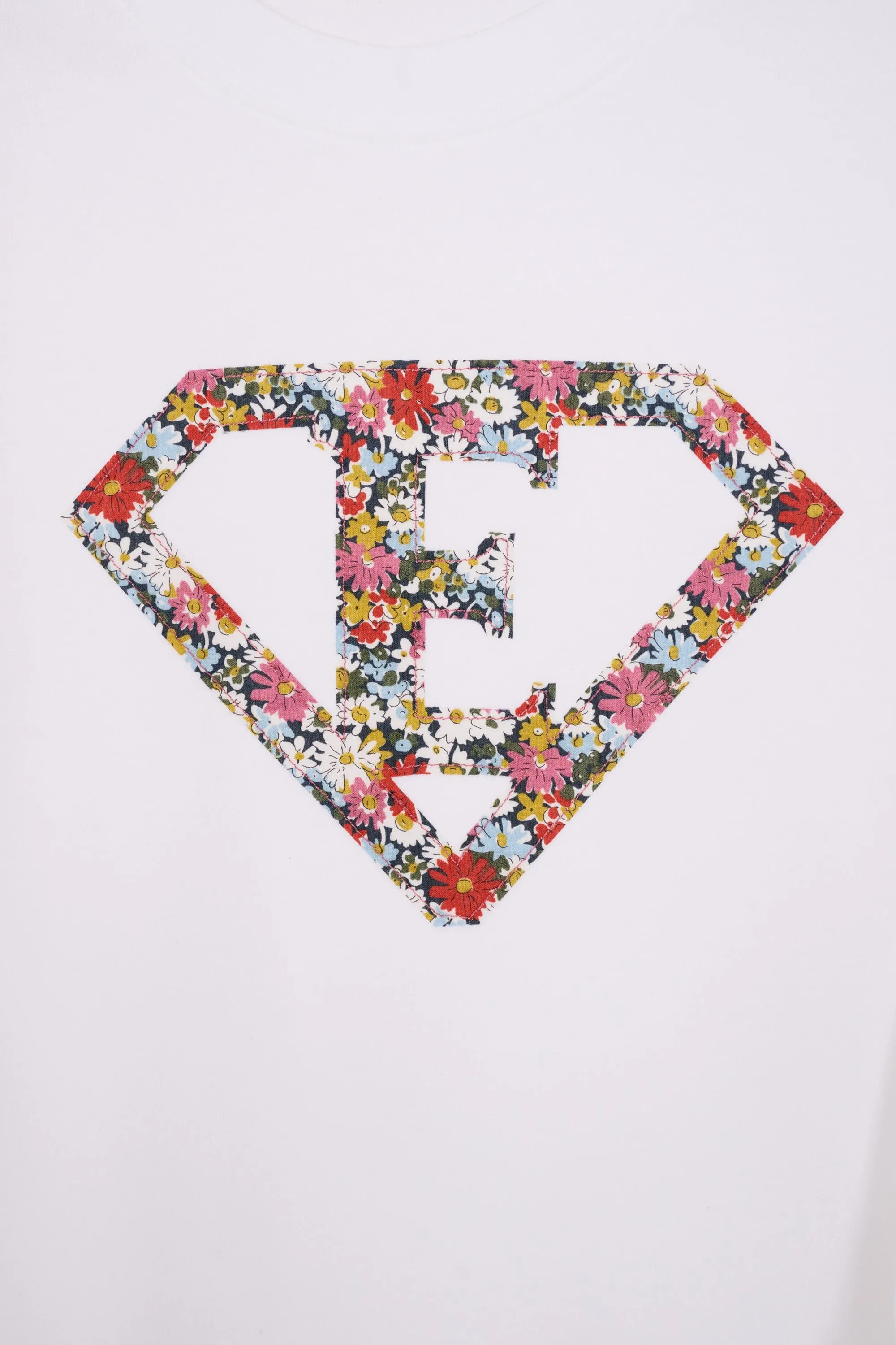 Superhero White T-Shirt in choice of Liberty Print