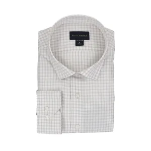 Textured Melange Gingham in Khaki