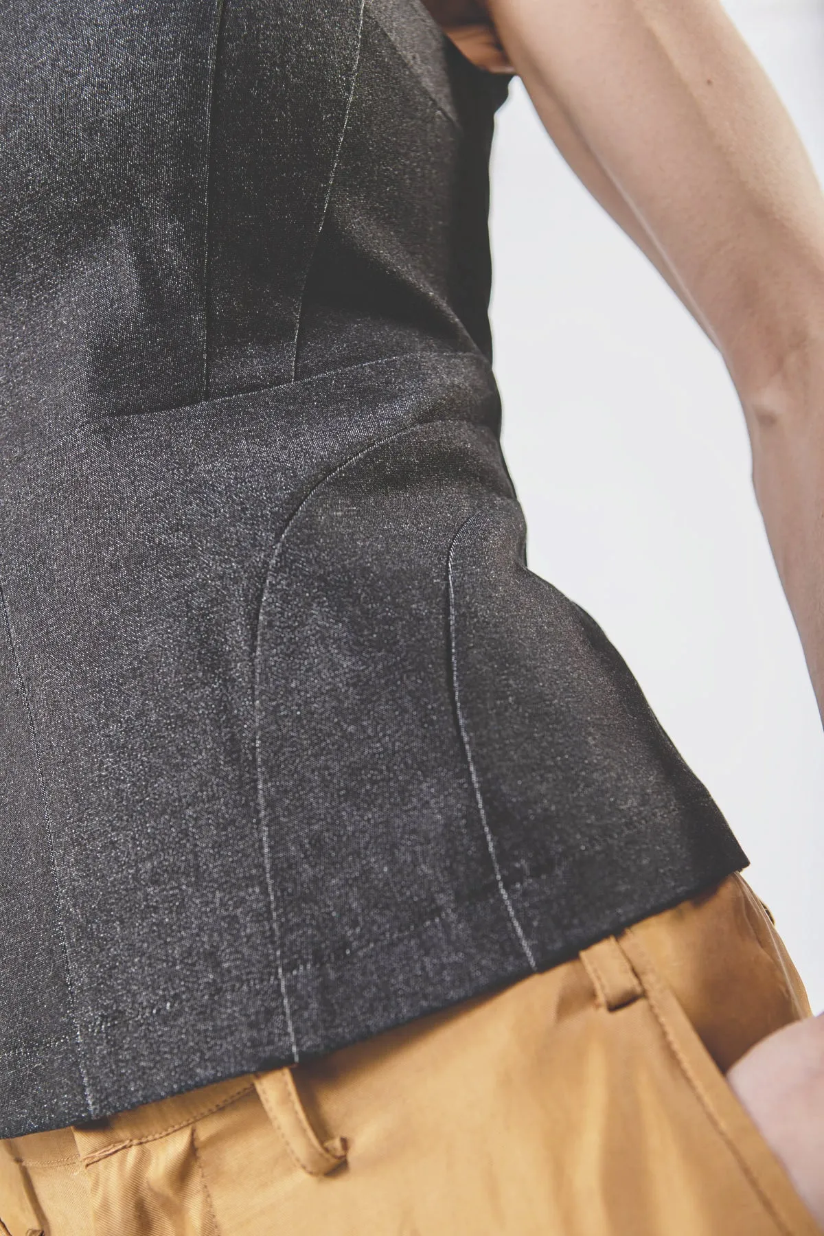 The Anna Bodice in Denim
