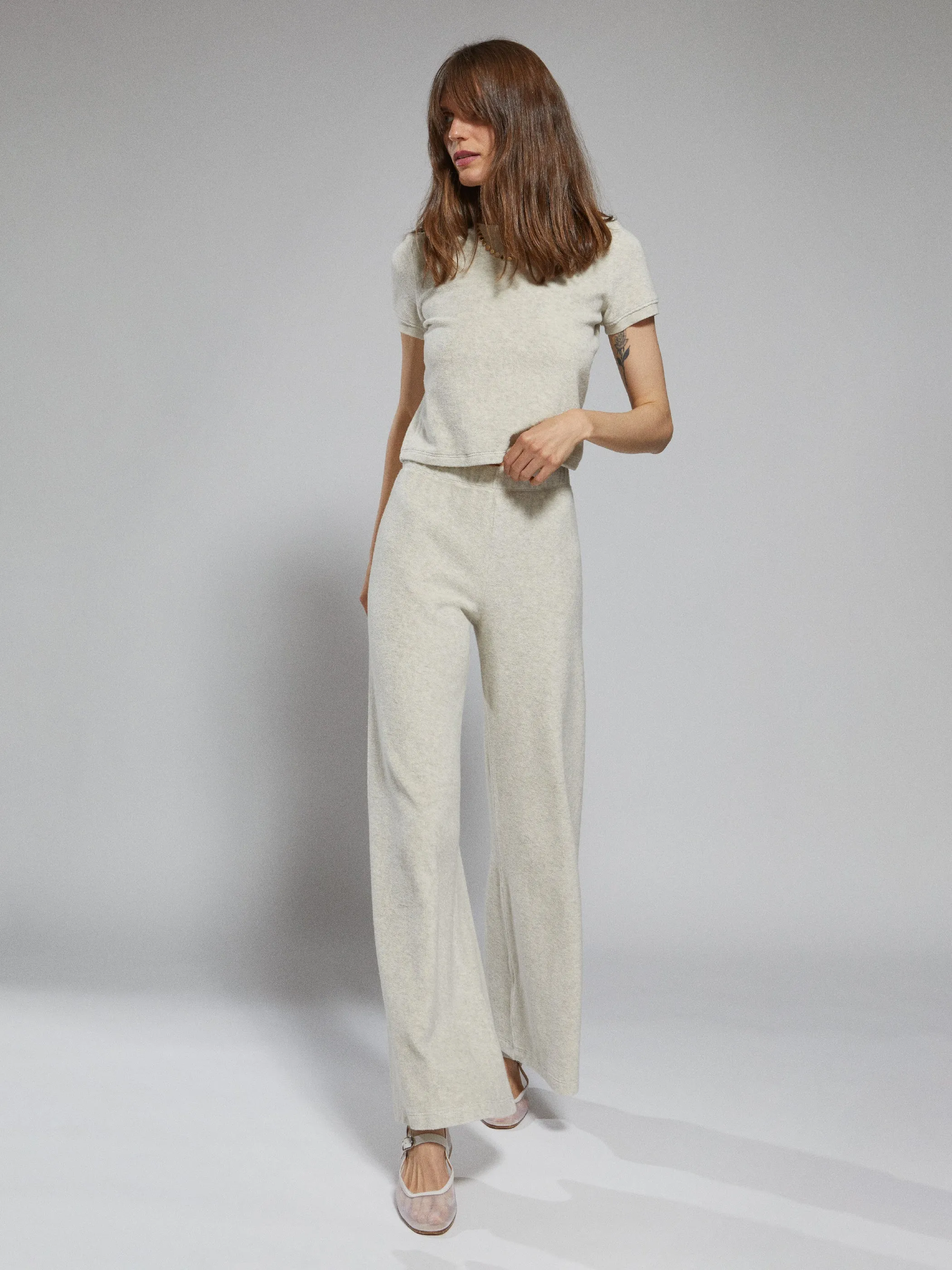 The Carpi Tee in Terry - Oatmeal