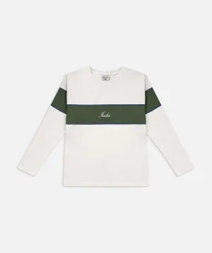 The Ranger L/s Tee - Chalk/Green
