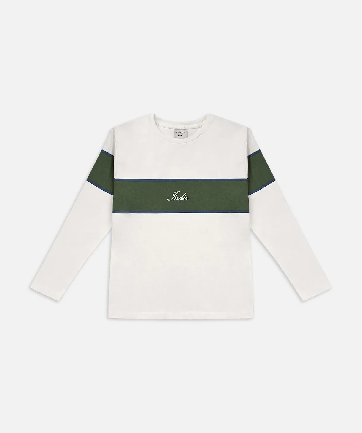 The Ranger L/s Tee - Chalk/Green