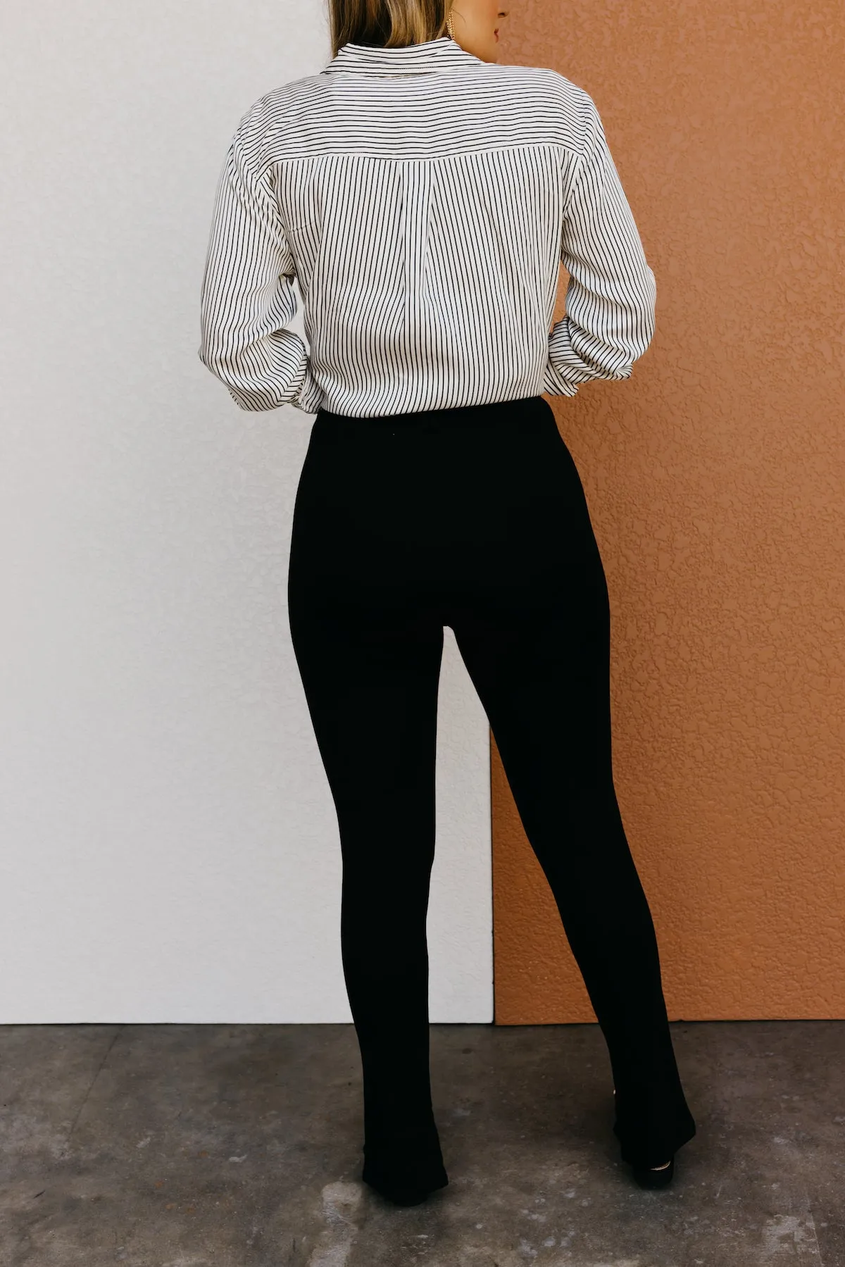 The Yareli Zippered Ankle Ponte Knit Pants  - FINAL SALE