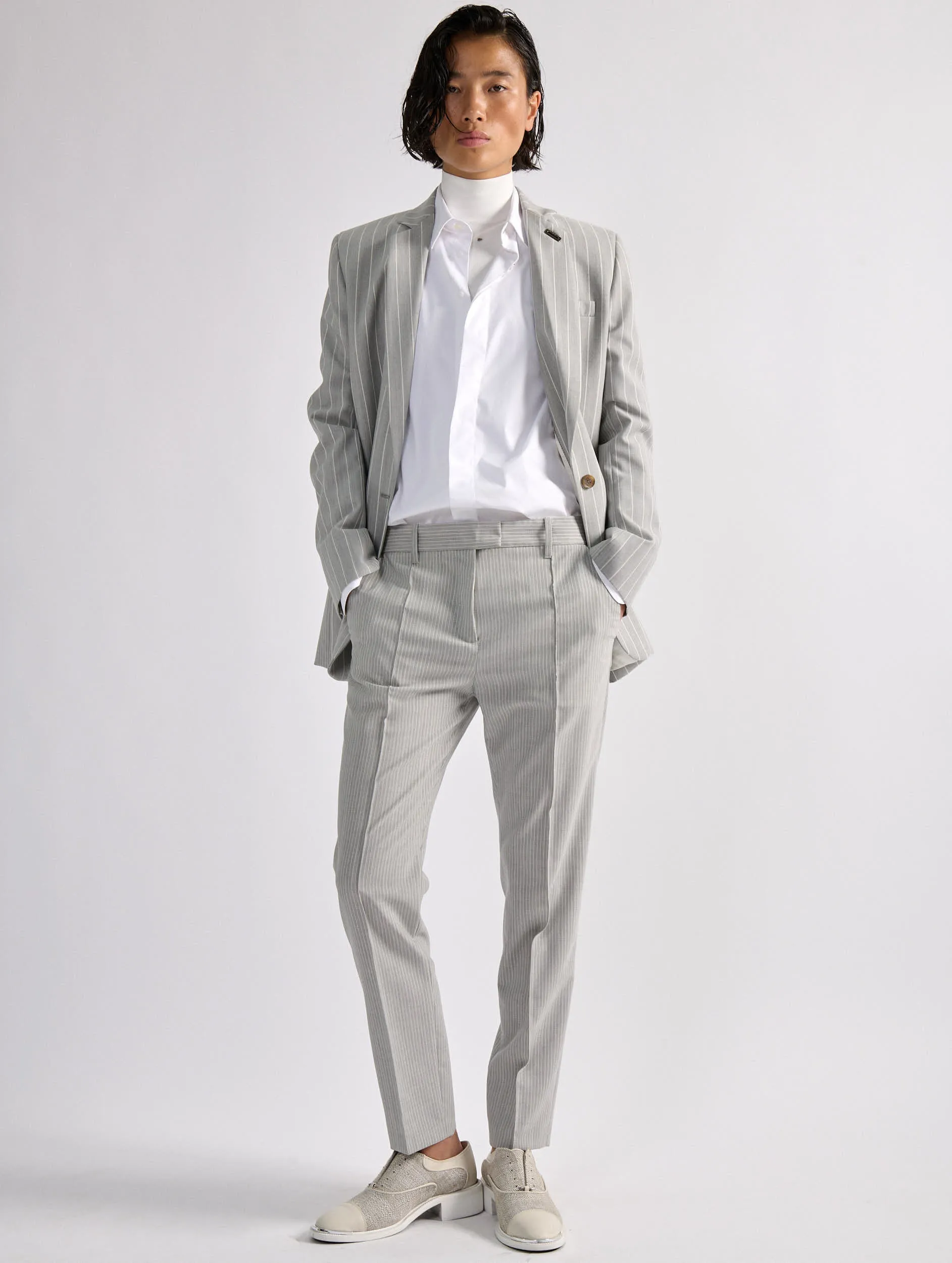 Thin grey tennis stripes Roxy trousers