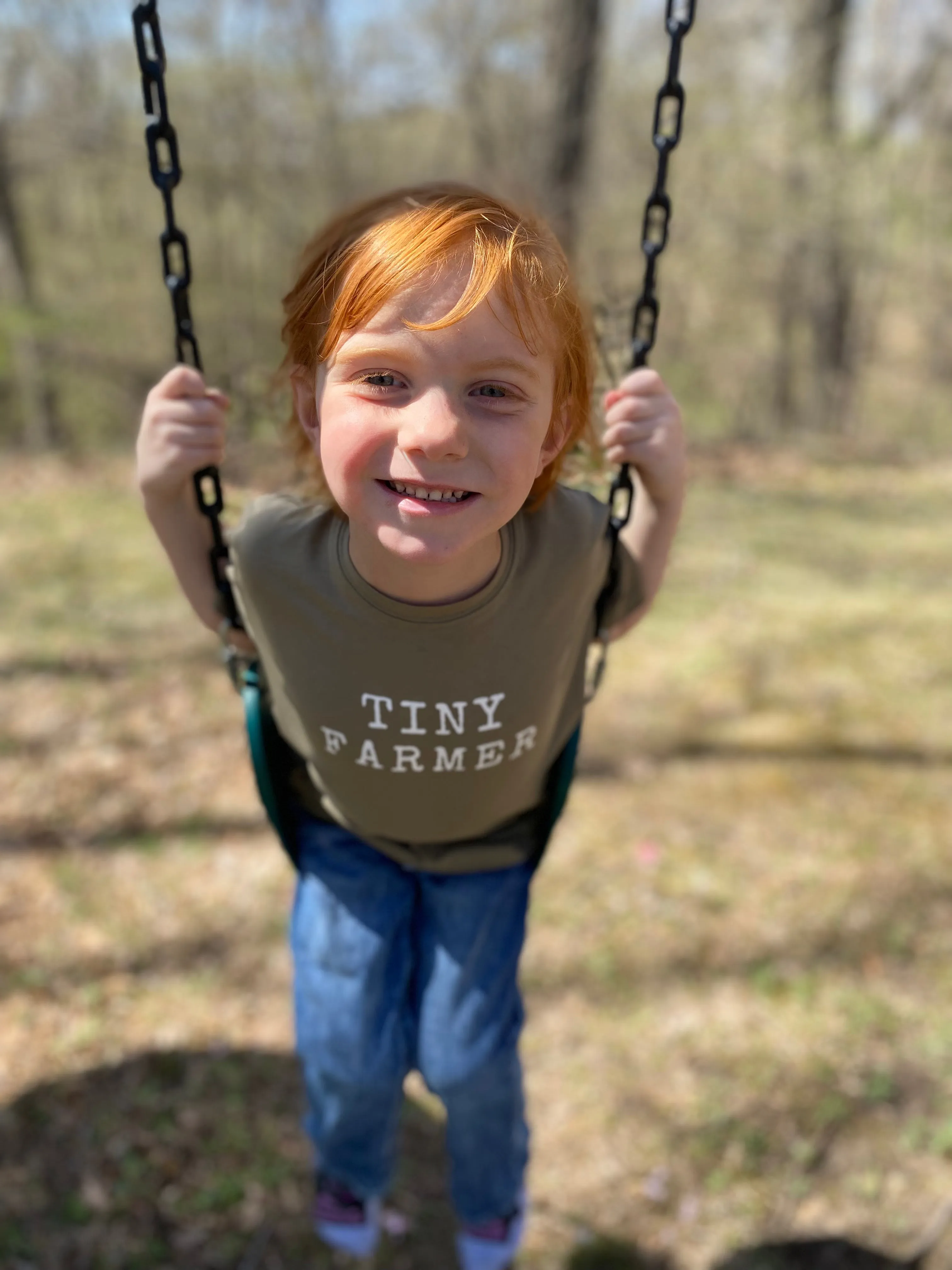 Tiny Farmer - Olive Tee