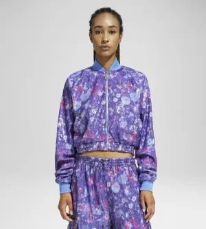 TRACK JACKET PAILLETTES FLOWERS UPSIDE DOWN