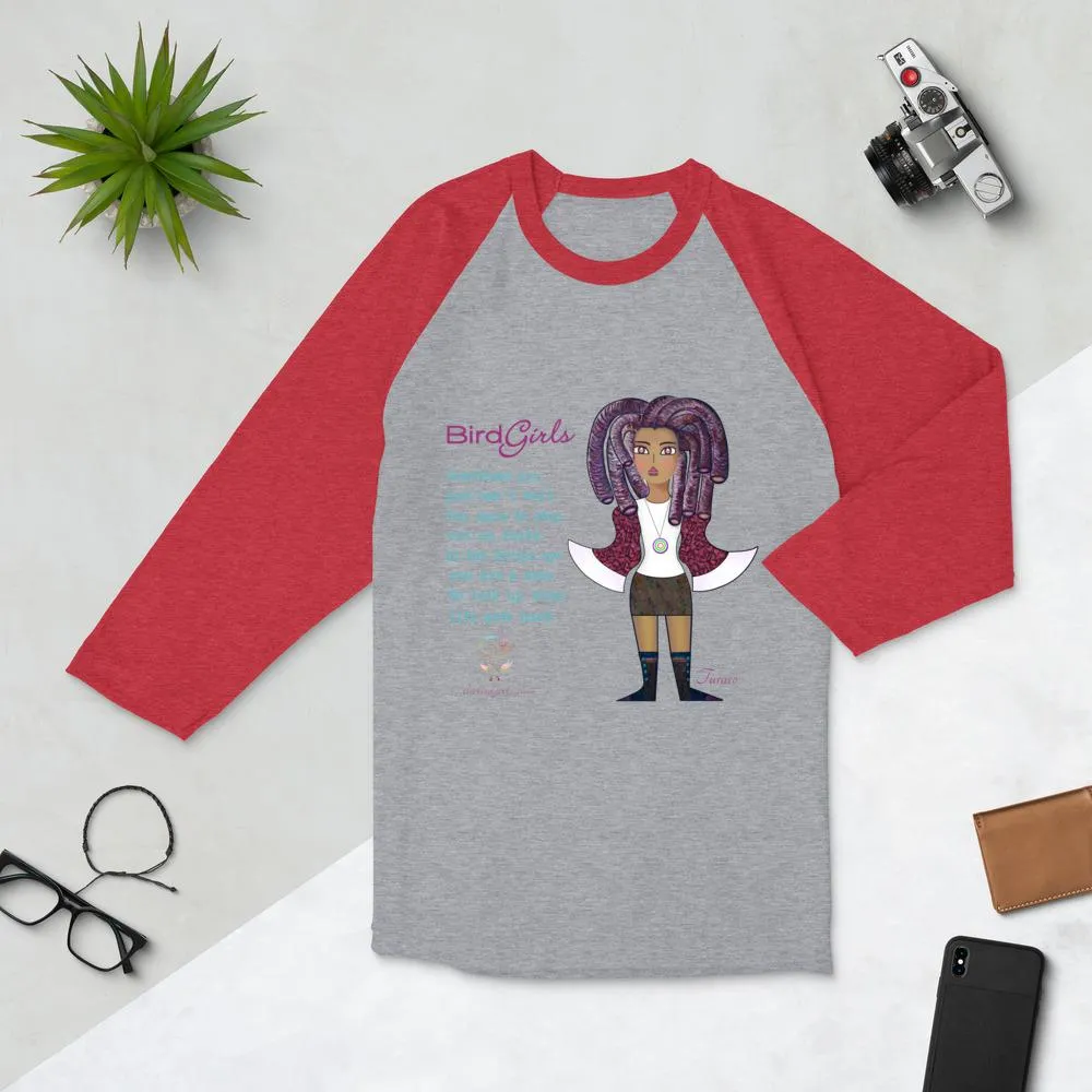Turaco 3/4 sleeve raglan shirt