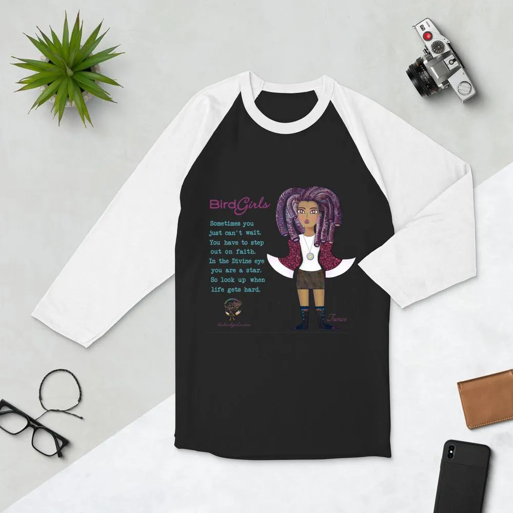 Turaco 3/4 sleeve raglan shirt