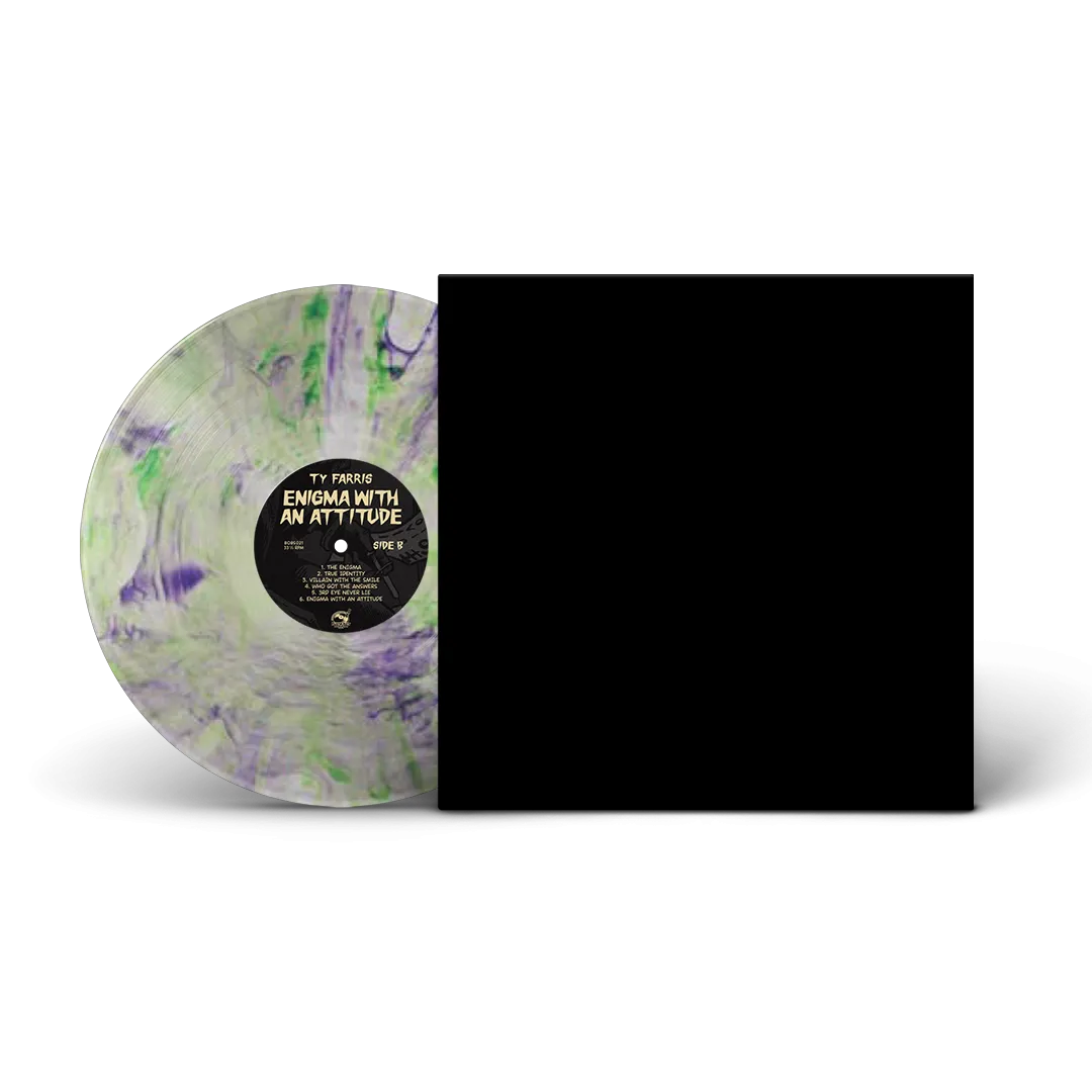 Ty Farris - Enigma With An Attitude (The Riddler Rhymes Chrome Foil   Shadow Enigma Vinyl) (VERY LIMITED)