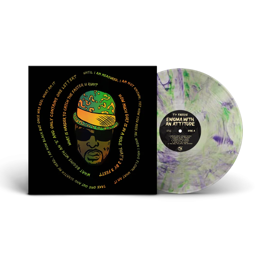 Ty Farris - Enigma With An Attitude (The Riddler Rhymes Chrome Foil   Shadow Enigma Vinyl) (VERY LIMITED)