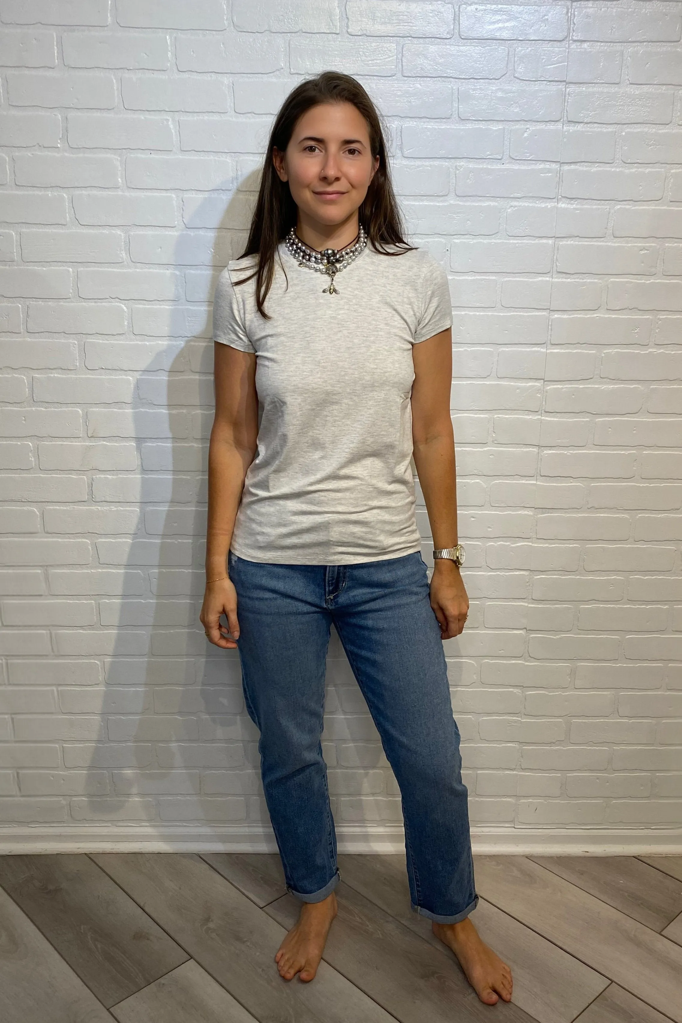 UN - Classic Tee | Gris Chiné