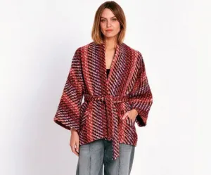 Valerie Kahlfon Manteau Jacket - Red Multi