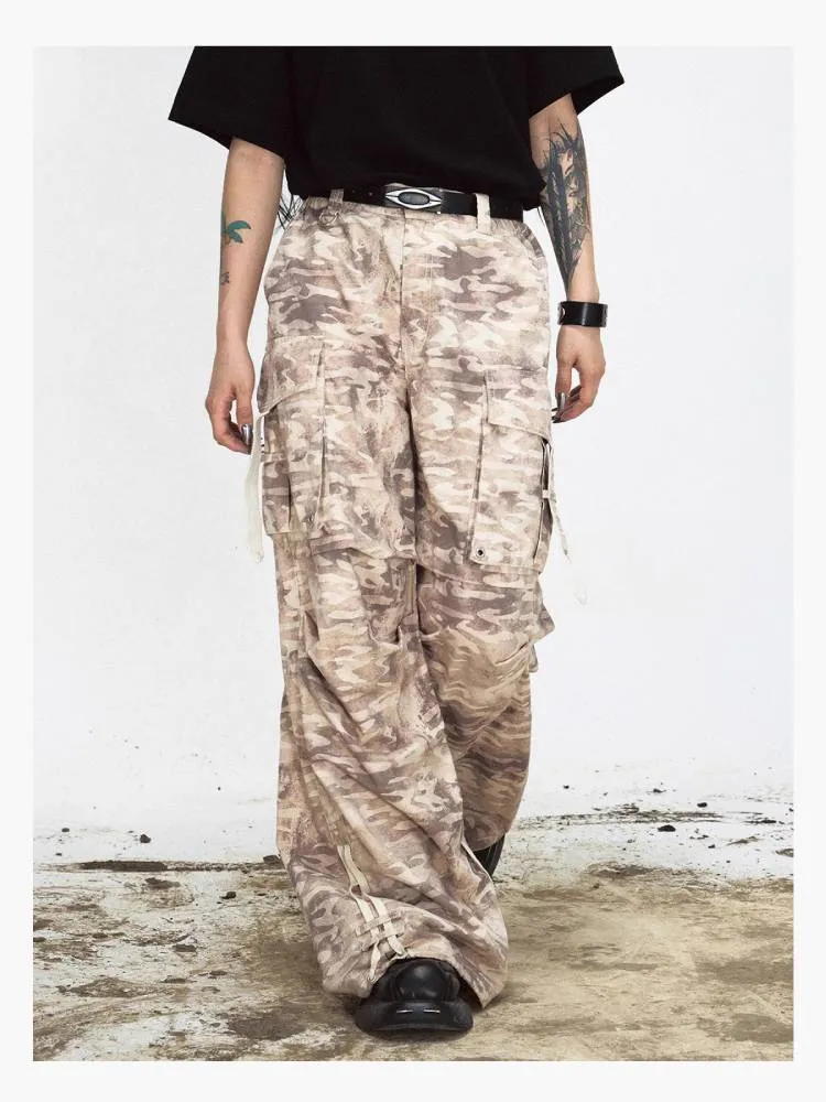 Vintage loose paratrooper pants