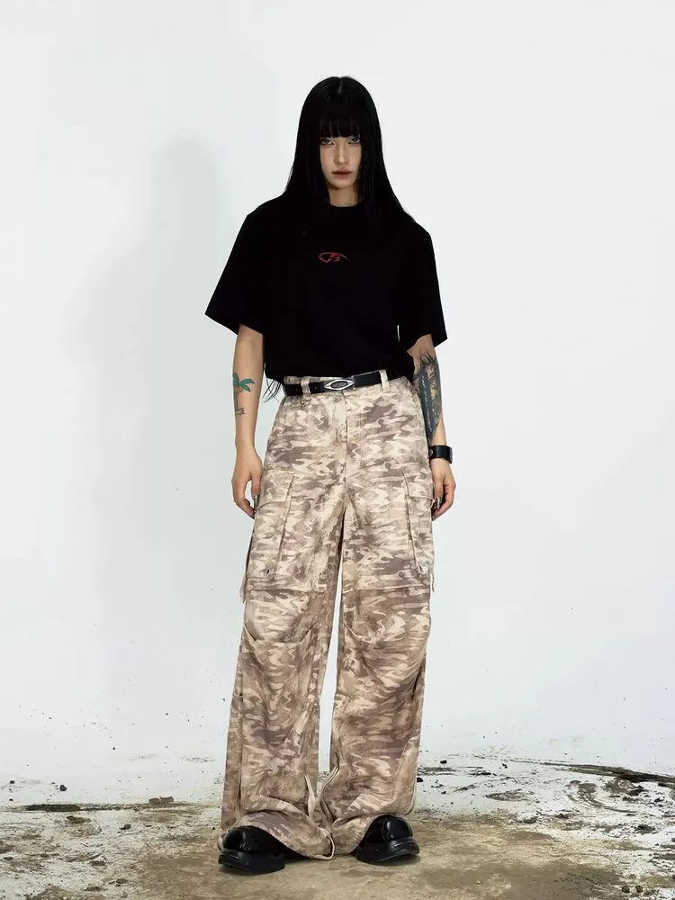 Vintage loose paratrooper pants