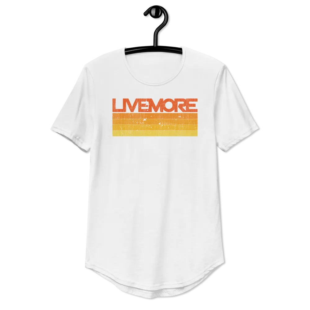 Vintage Sunrise Unisex Curved Hem T-Shirt
