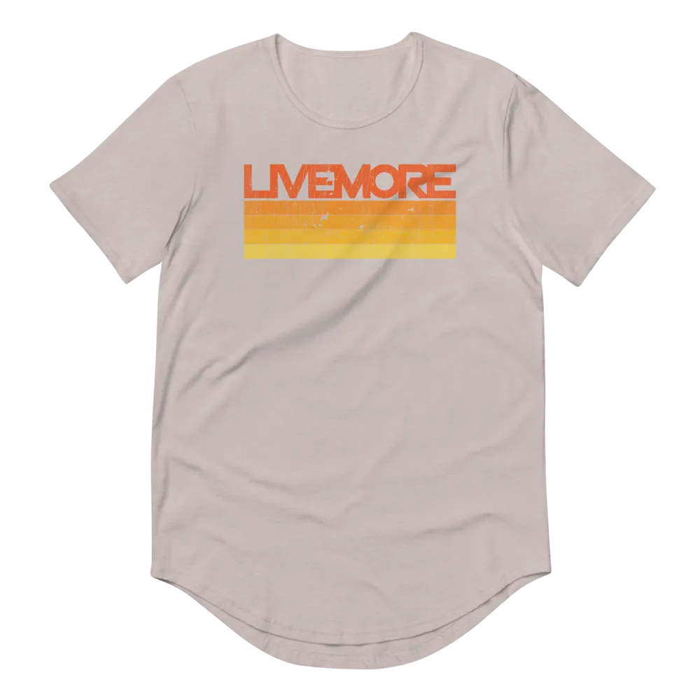 Vintage Sunrise Unisex Curved Hem T-Shirt