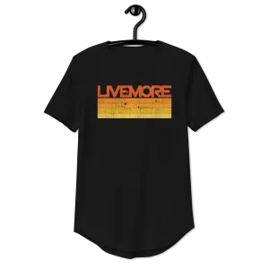Vintage Sunrise Unisex Curved Hem T-Shirt